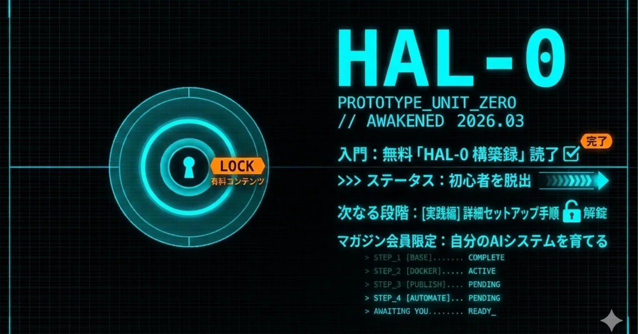 # HAL-0 構築録 #25｜有料版｜SSE MCP外部公開 完全構築手順──常時稼働サーバーをclaude.aiにつなぐまでのすべて ...