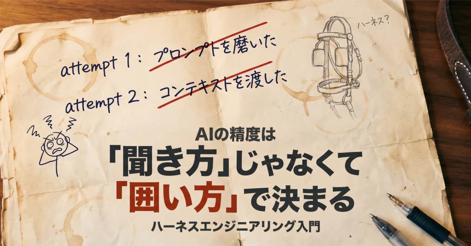 AIの精度は「聞き方」じゃなくて「囲い方」で決まる｜ハーネス