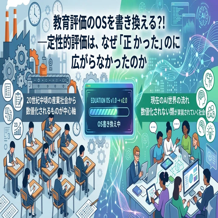 教育評価のOSを書き換える?!—定性的評価は、なぜ「正しかった」のに