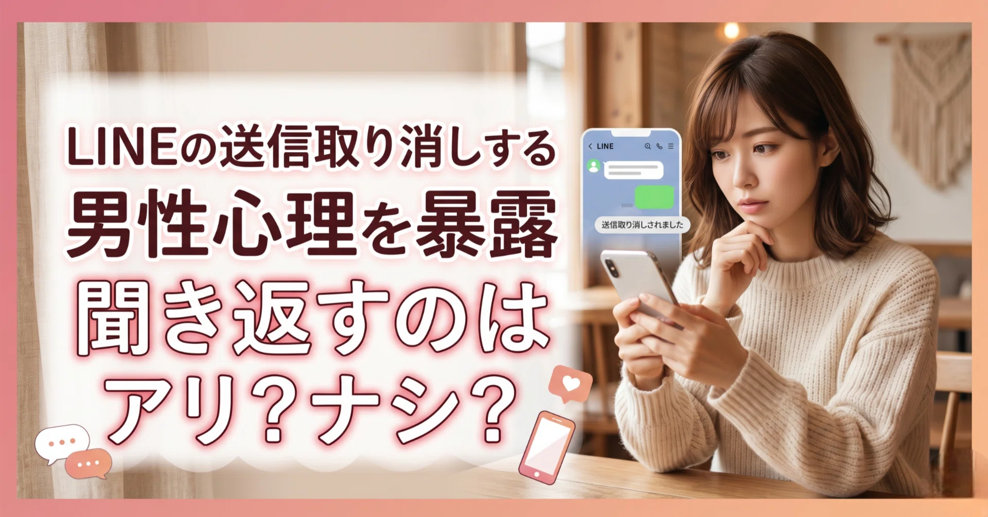 line 送信 取り消し 男性 心理