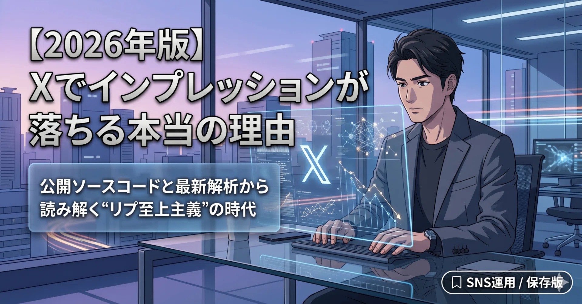 2026年版】X（旧Twitter）でインプレッションが落ちる本当の理由― 公開