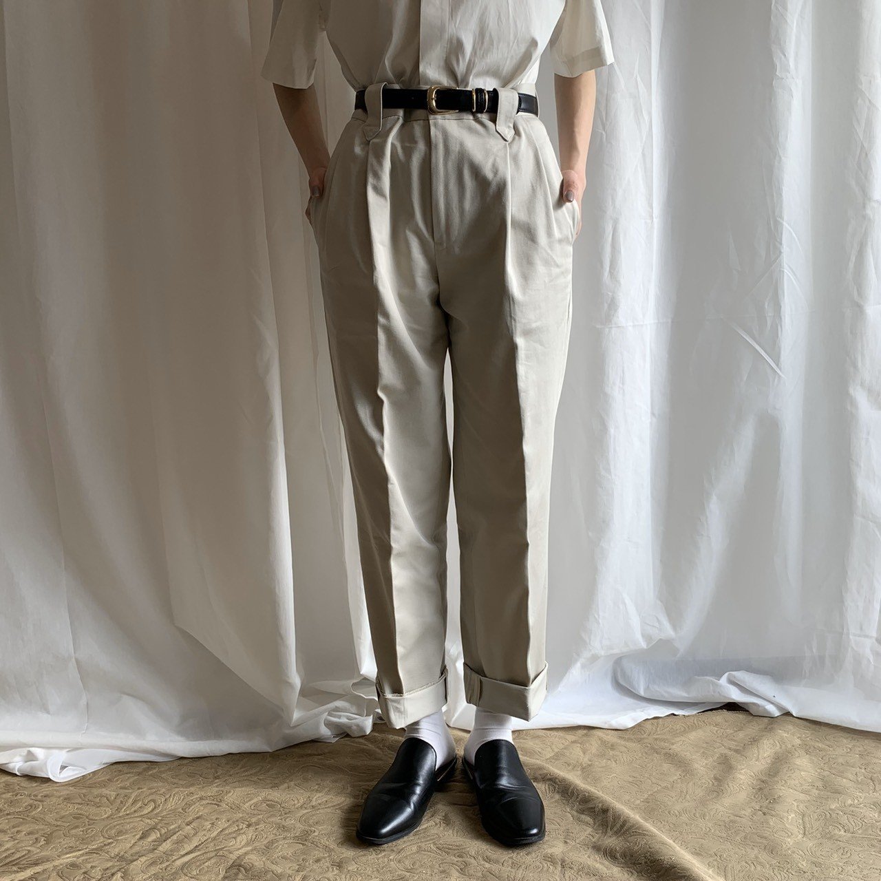FOUFOU/フーフー/chino slacks/チノスラックス/ボトム/コットン FOUFOU/フーフー/chino slacks/チノスラックス/ボトム/コットン