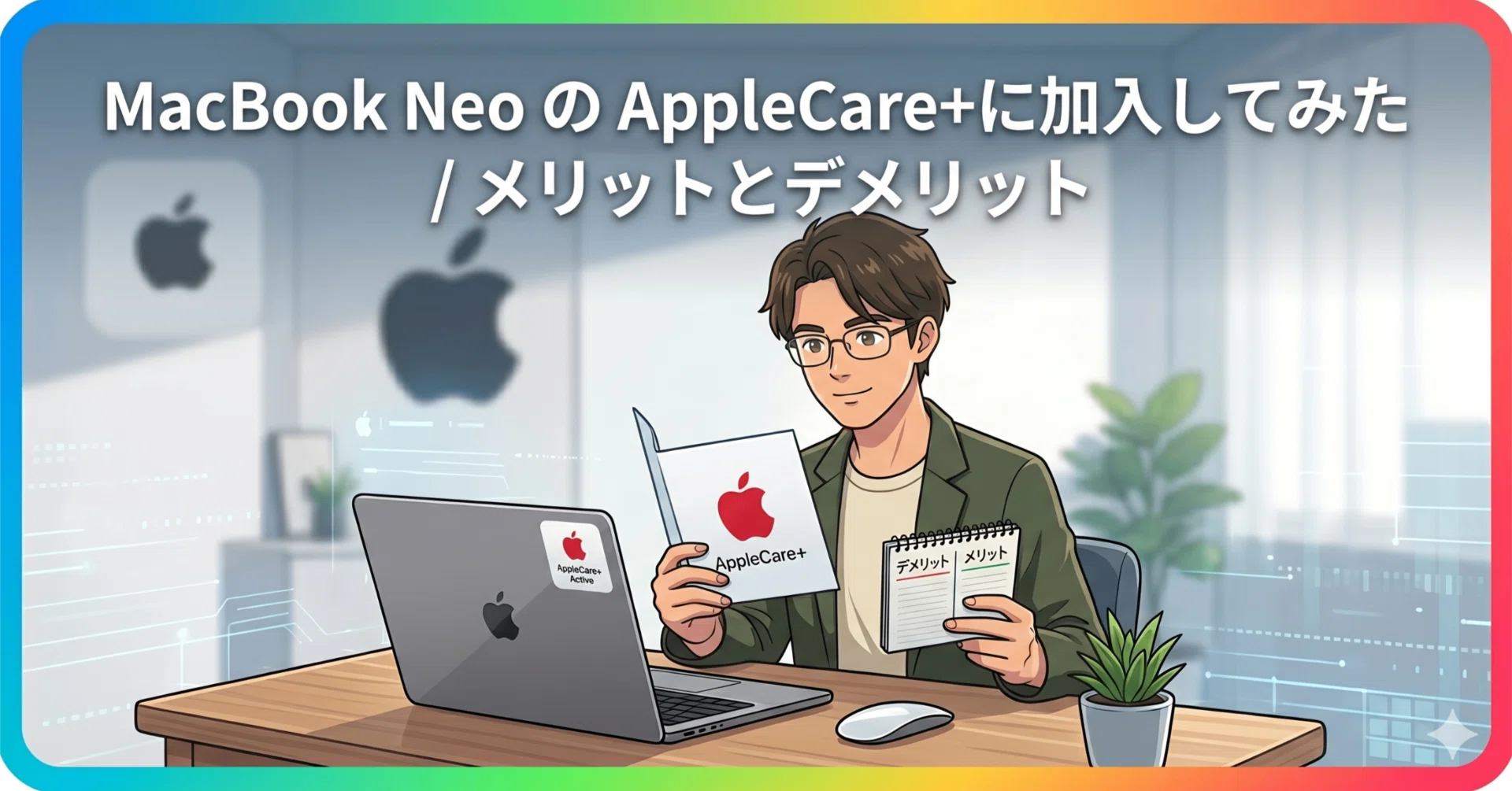MacBook Neo の AppleCare+に加入してみた / メリットとデメリット