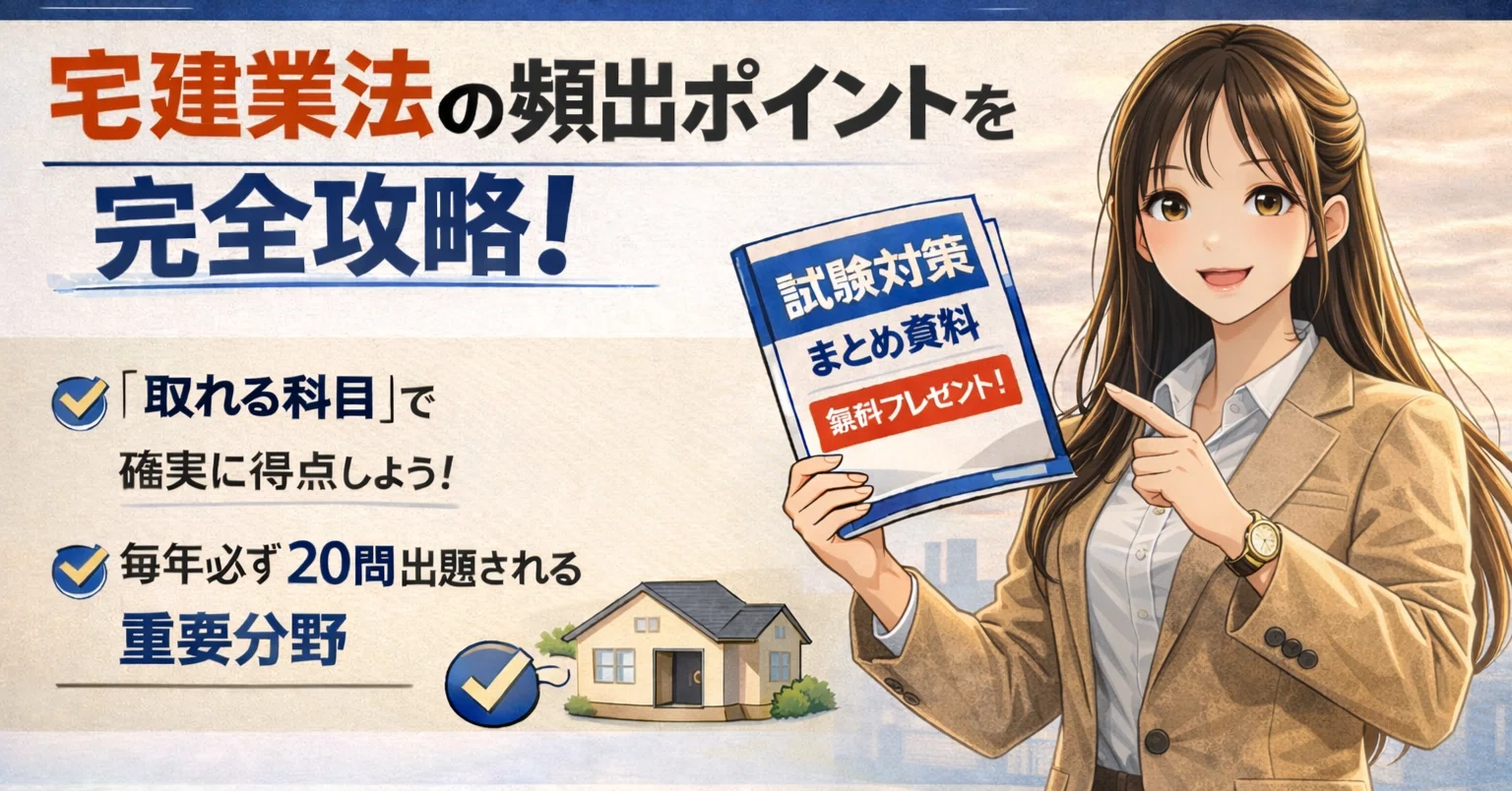 宅建業法】頻出テーマ完全攻略｜8種制限・免許制度を最短で得点化｜宅