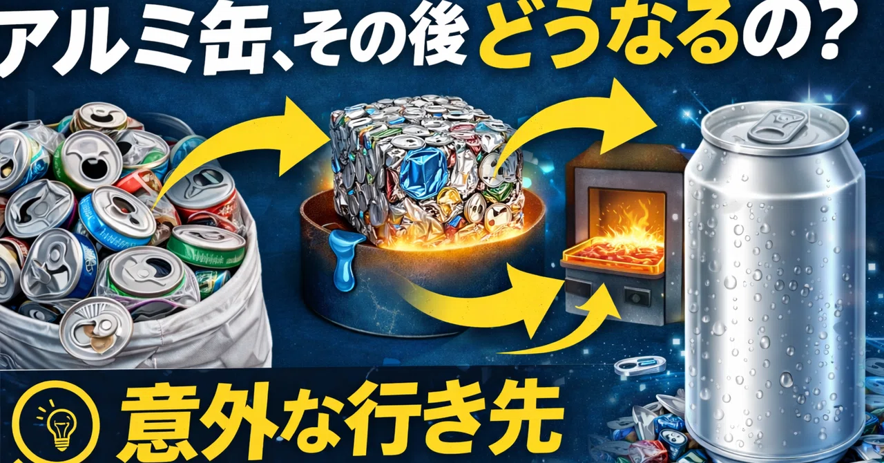 アルミ缶を集めてる人、あの缶ってその後どうなる？意外な行き先｜NaruhodoLab