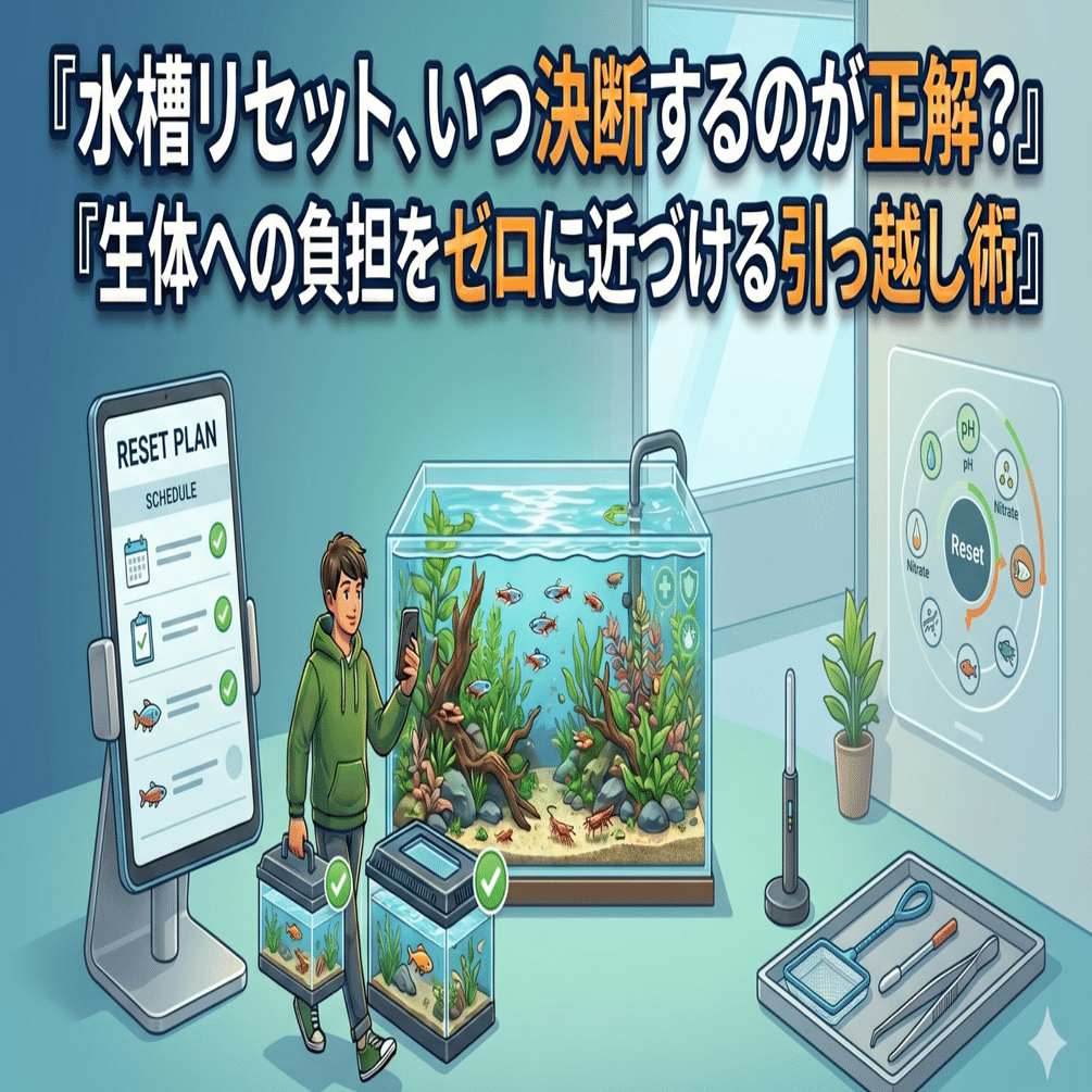 リセット」を決断するタイミングと、生体に負担を極力かけない引っ越し