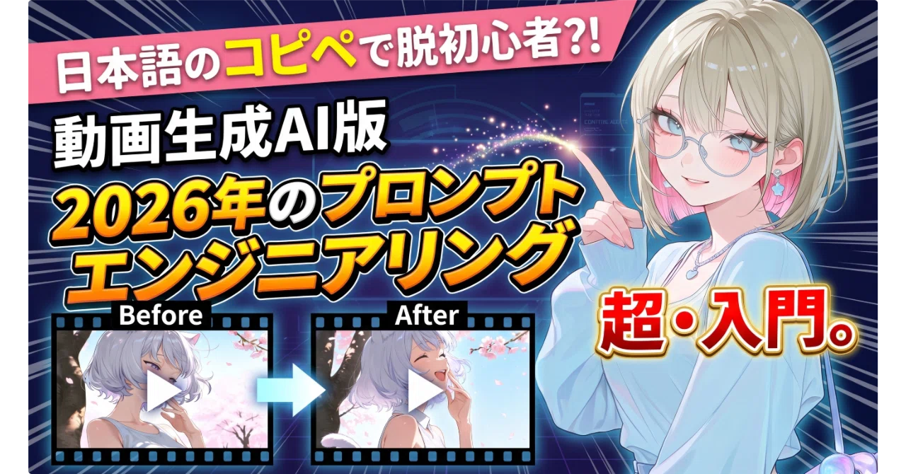 2026年最新】動画生成AIのプロンプトエンジニアリング入門！PixAIで