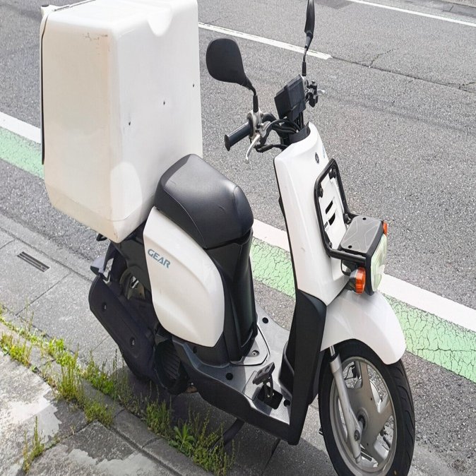【配送のお仕事に!】神奈川県綾瀬市 ヤマハ ギア GEAR UA06J カギ付きリアボックス付き 現車確認,全国配送ご相談ください!　 デリバリーボックス付】UA06J フルレストア 配達仕様【即デリ仕様