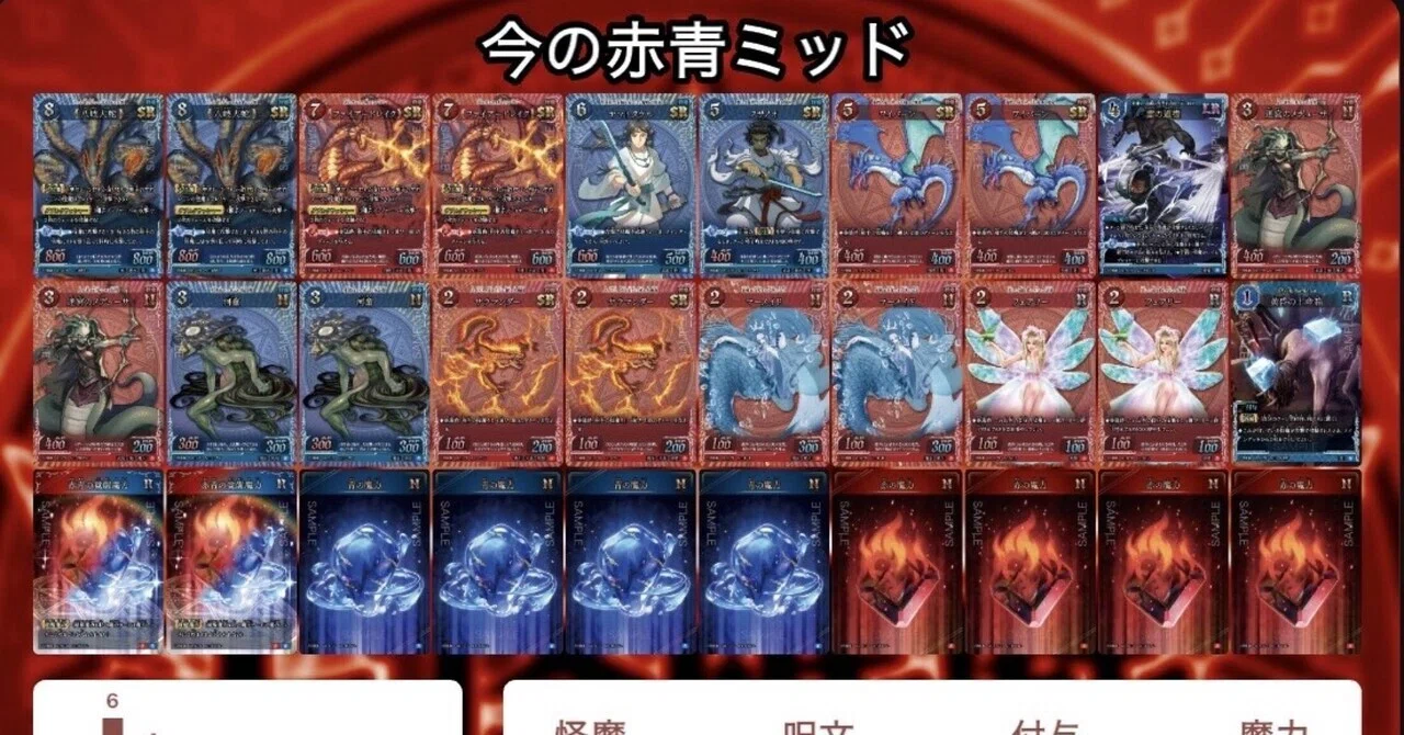 自分の使っている今の赤青ミッドの解説｜ドラン