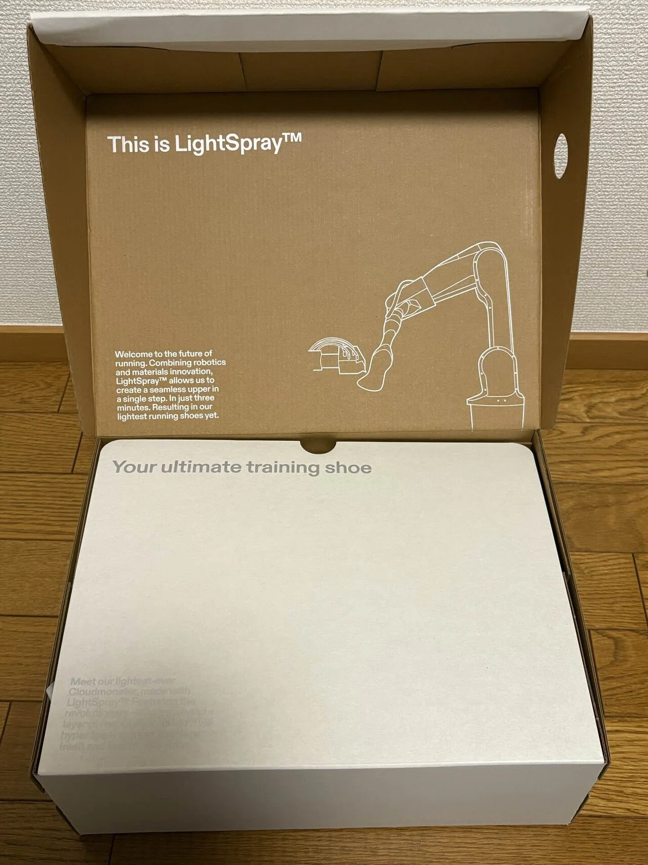 美品/箱付】On クラウドモンスター3 ライトグレー 26.5センチ オン（On