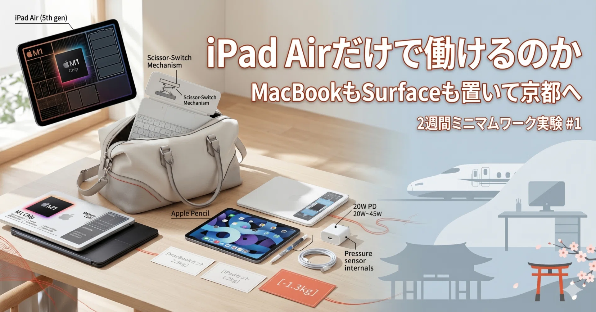 iPad Airだけで2週間働けるのか #1｜MacBookもSurfaceも置いてきた 