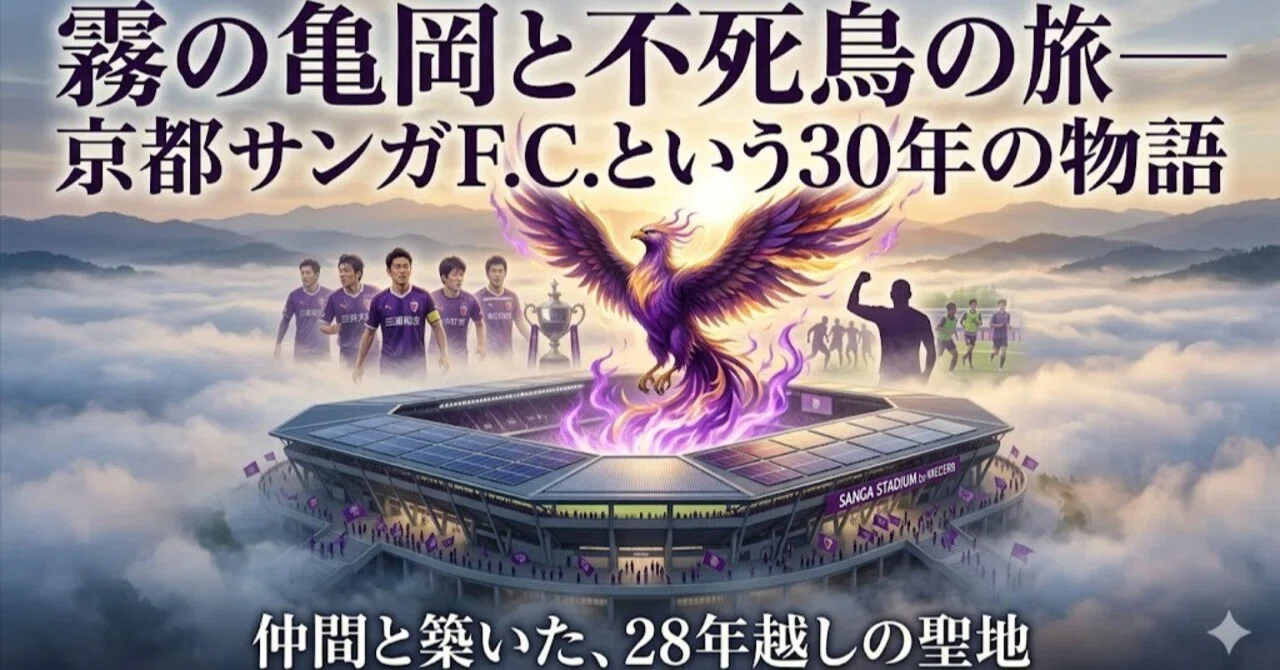 霧の亀岡と不死鳥の旅──京都サンガF.C.という30年の物語｜ワーディー