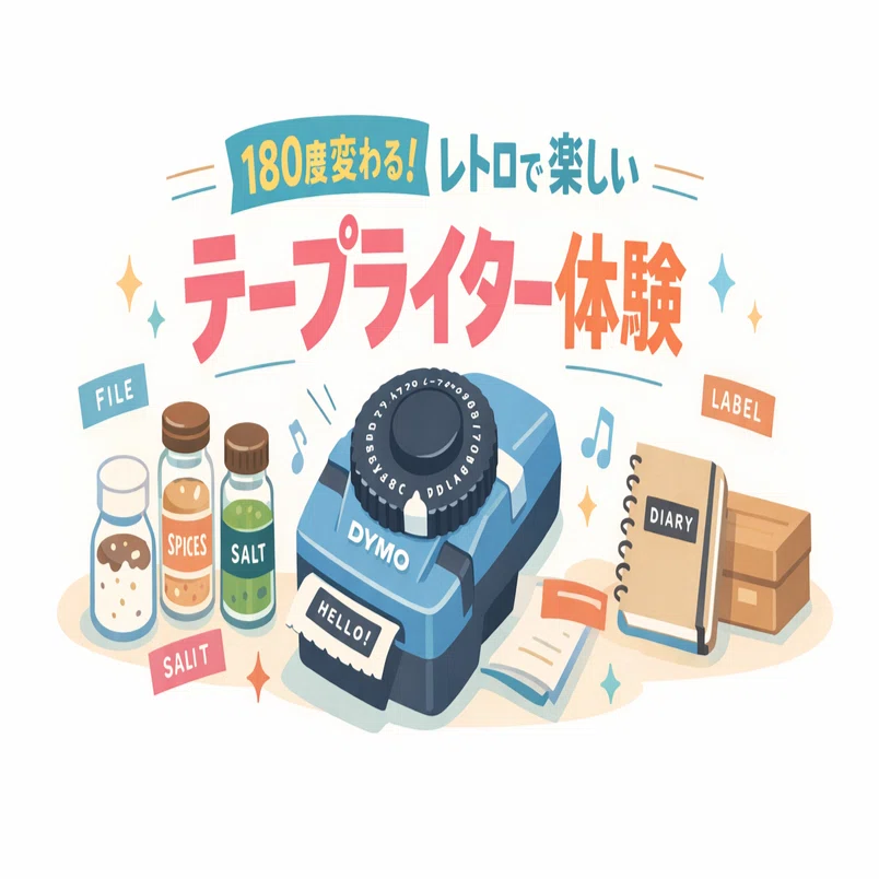 ダイモ テープライター レビュー｜英数字だけで十分おしゃれな理由