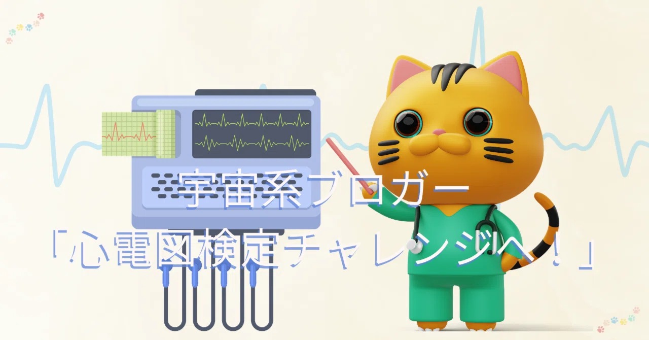心電図検定へチャレンジ！｜applestar ┃ 「なぜ」が「知識」に変わる瞬間、宇宙に恋をする♡