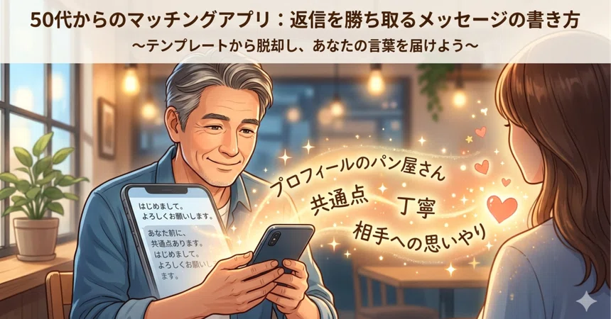 [For Men in Their 50s] The Complete Guide to Matching App Messages | 3 ...