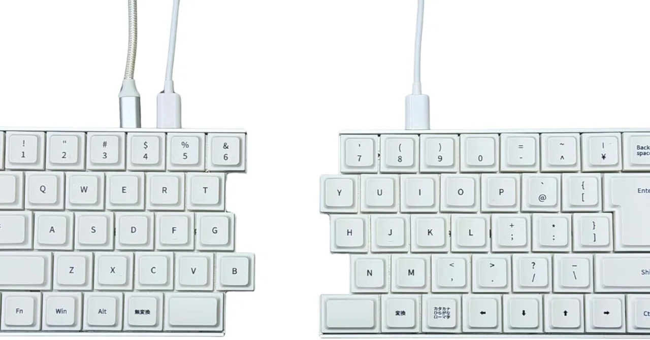 ライジュウ NISABI 日本語配列 分割式 メカニカルキーボード 肩こりが激減：分割キーボードを買ってみた｜wag