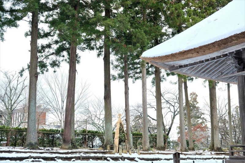 白山神社　冬ごもり