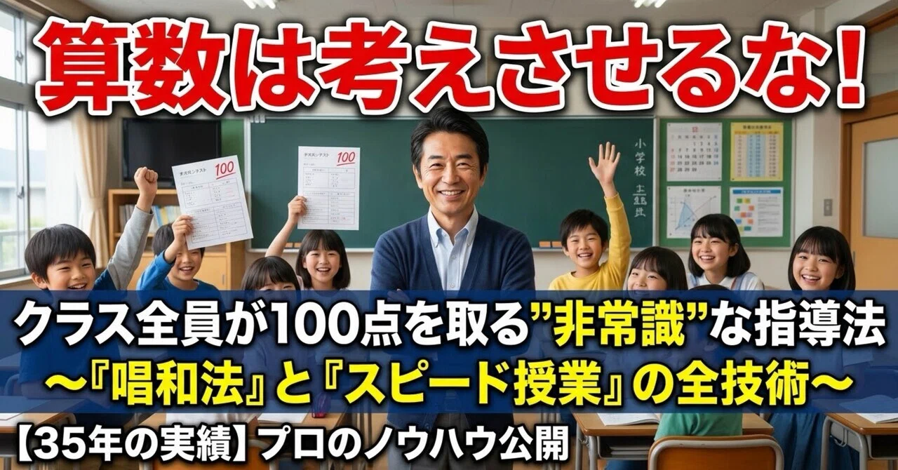 伴一孝氏　口伝塾CD リーダー統率の心得 タイトル】「算数は考えさせるな！」クラス全員が100点を取る”非常識