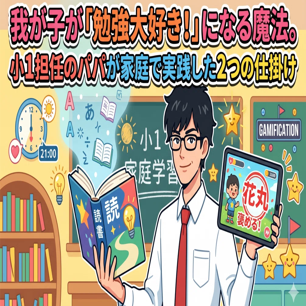 我が子が「勉強大好き！」になる魔法。小1担任のパパが家庭で実践し 
