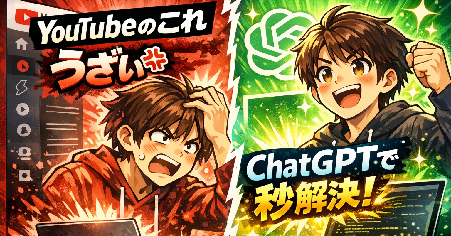 YouTubeのタイトルをドラッグ選択したら左メニューが暴発する問題