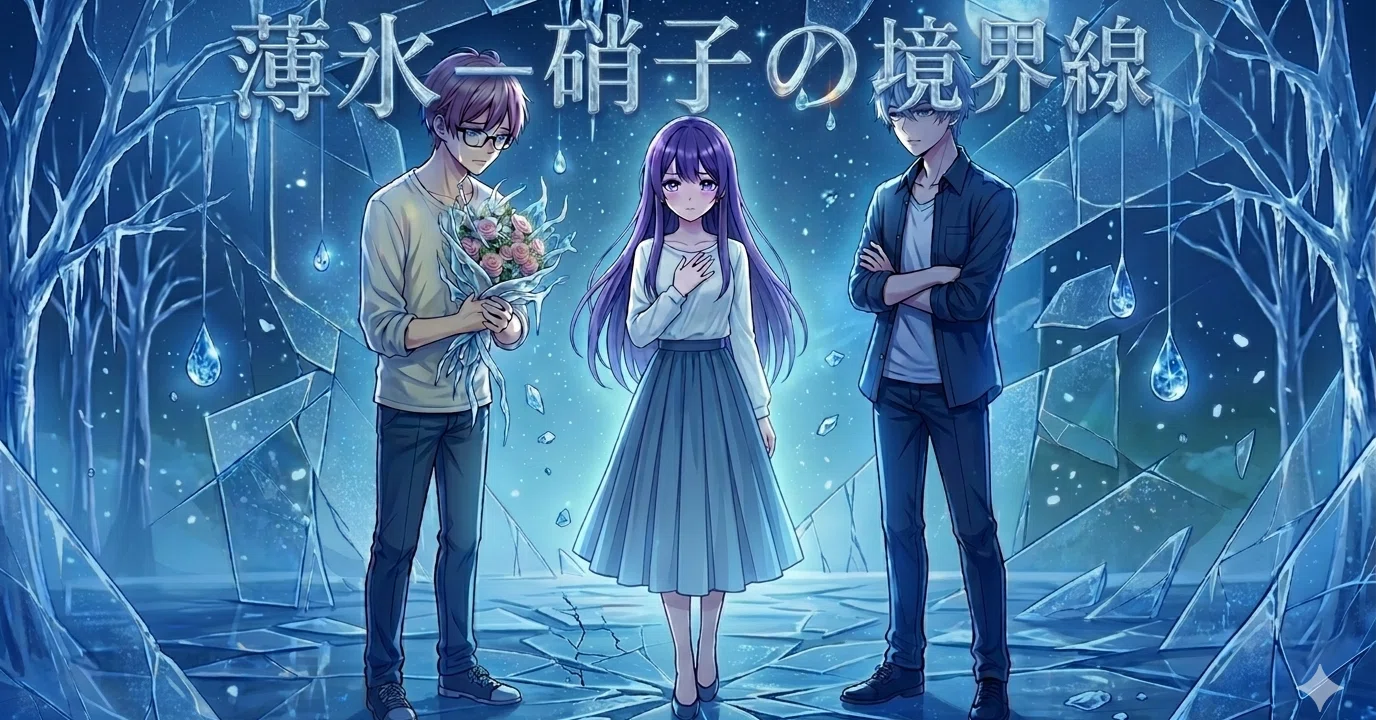 創作大賞2026/#恋愛小説部門】応募作品 『薄氷-硝子の境界線』｜すずらん
