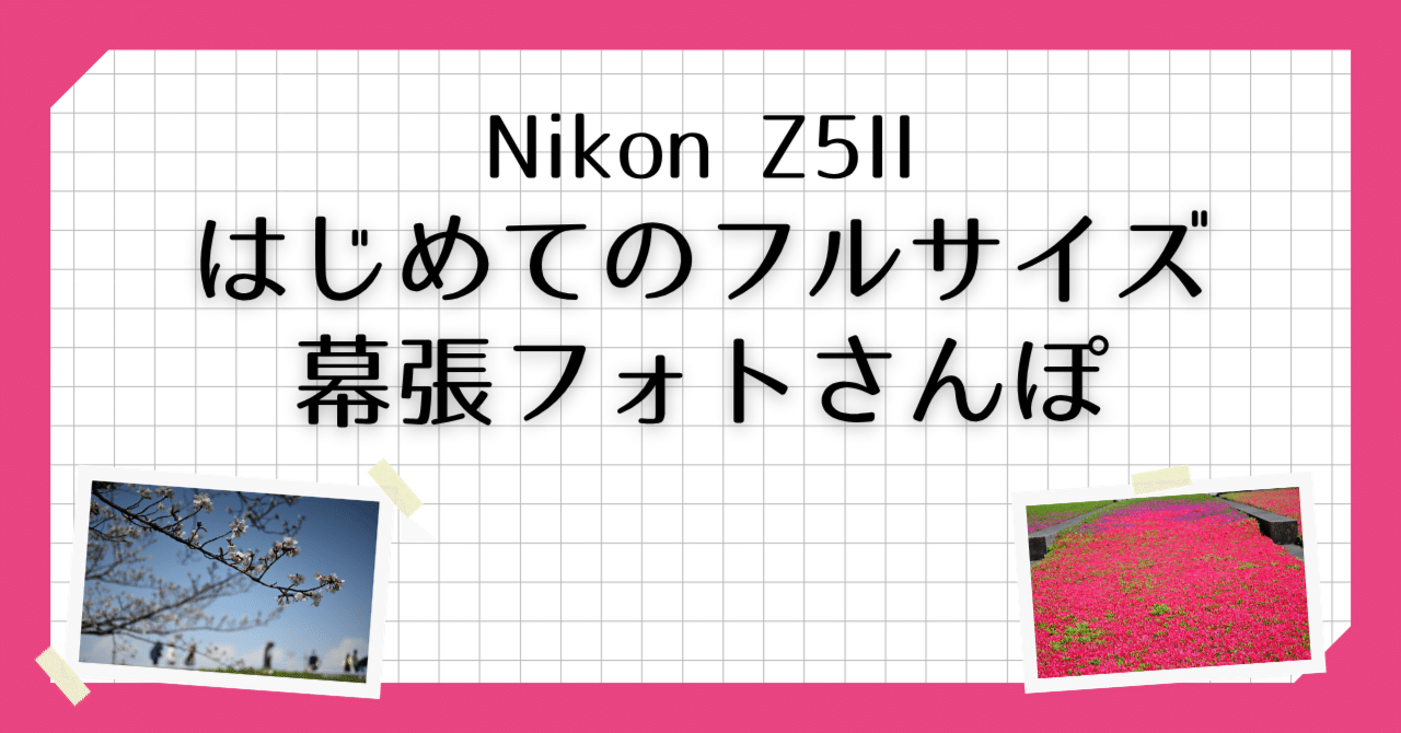 Nikon Z5II】はじめてのフルサイズ～幕張フォトさんぽ【桜/サツキ