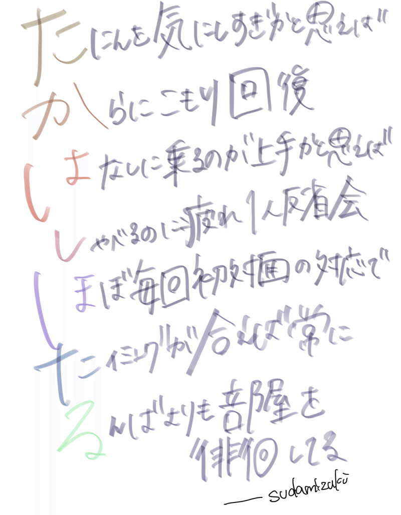 5 26 あいうえお作文 Sudamizuki Note