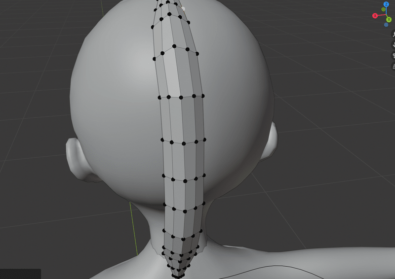 2人目 髪の毛作成 3dcg 虎頭アルカ Note