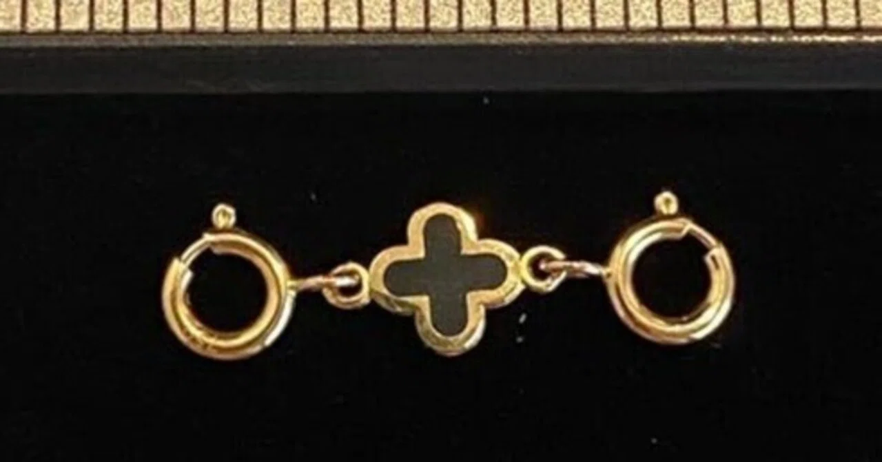 K18 5mm クローバー チャーム K18YG クローバー 引き輪 両端開口 チャーム 18k｜Jewelry Hills Tokyo