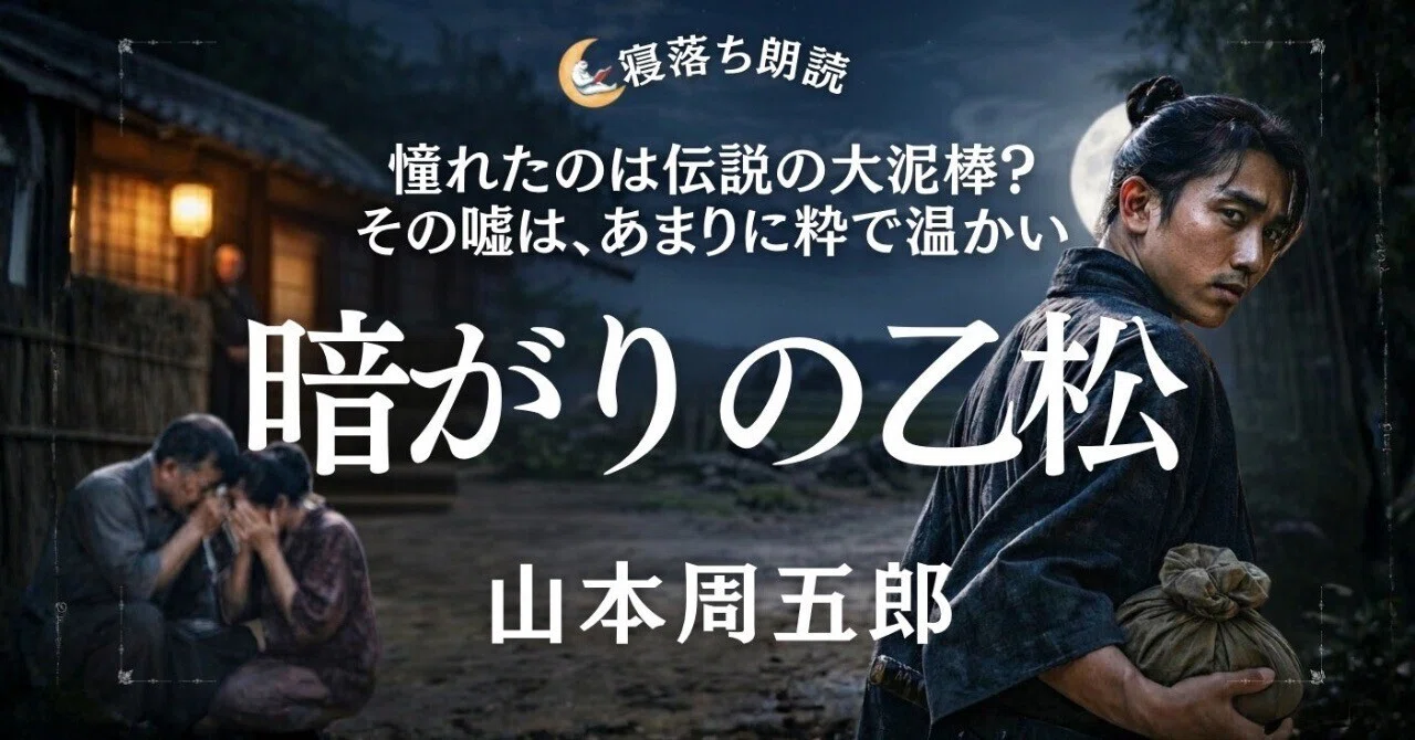 【朗読動画】暗がりの乙松 山本周五郎|読む聴くトク〜山本周五郎作品の紹介と朗読動画