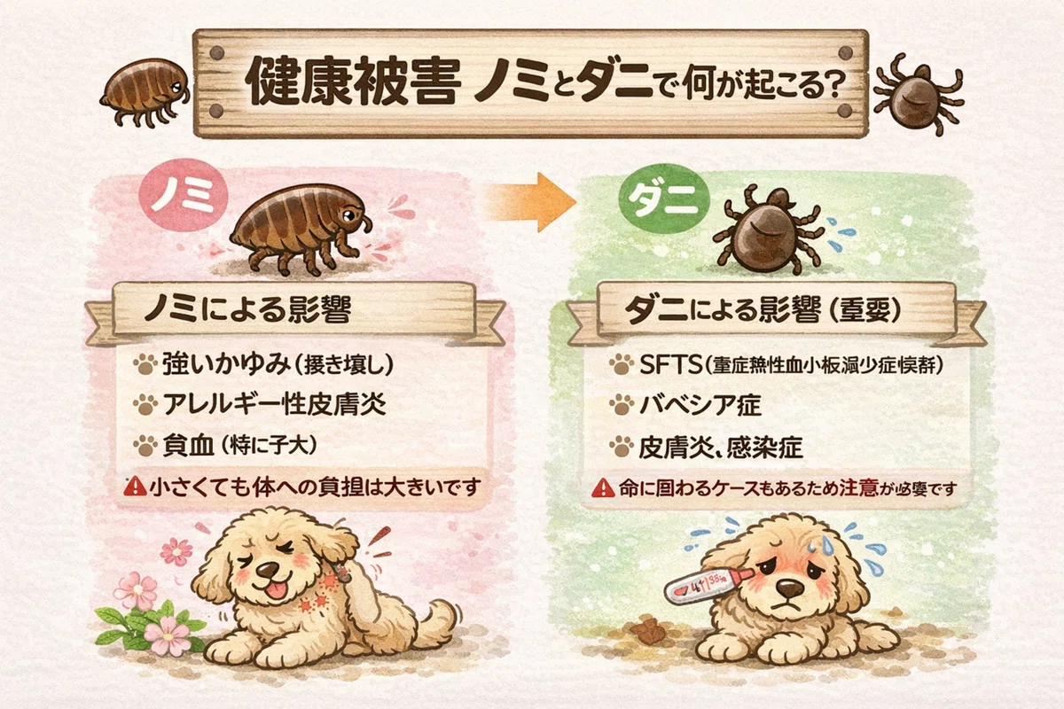 知らないと危険|ノミ・ダニから愛犬を守るために知っておくべきこと|モングチ・エミリ