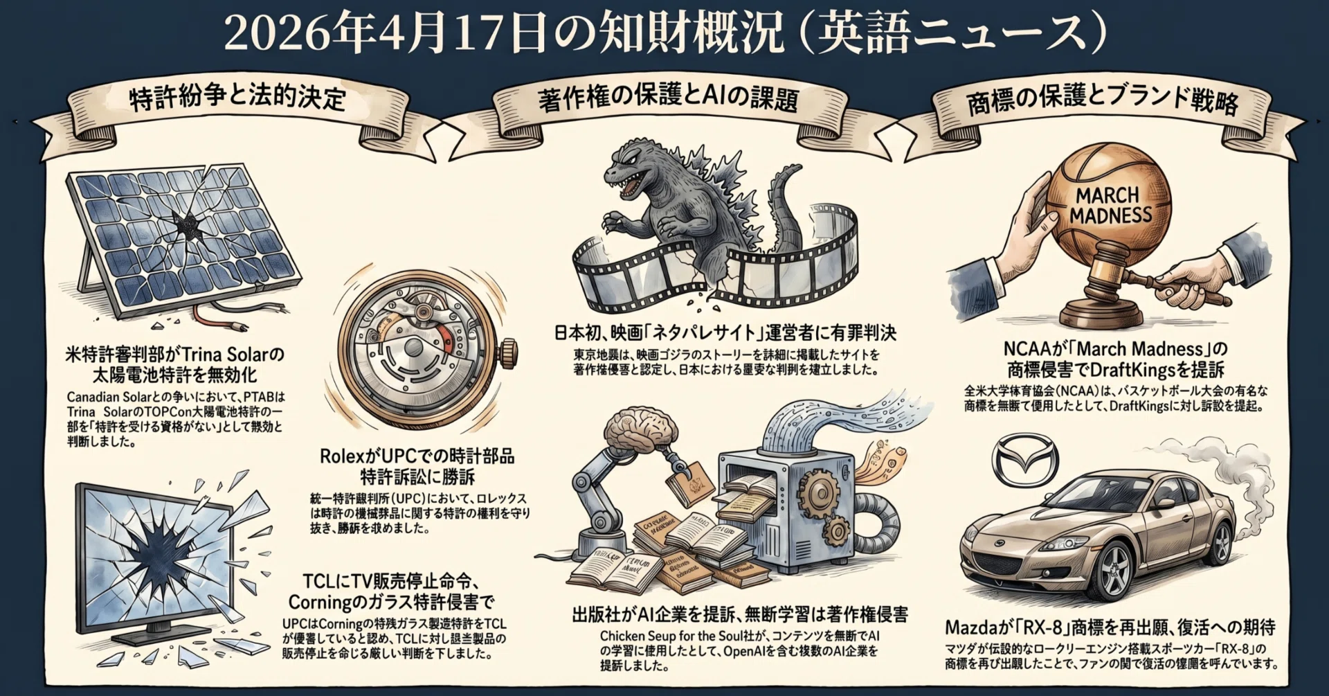 パテサロデイリー【昨日の英語知財ニュース】 2026年4月18日号