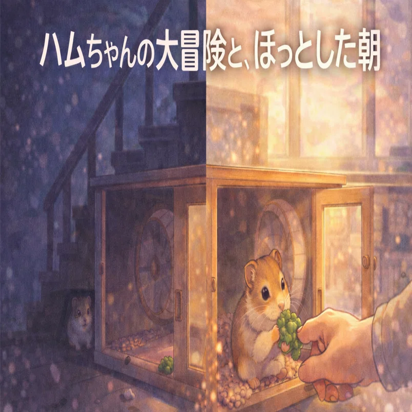 79 ハムちゃんの大冒険！と、ほっとした朝｜ごきげん先生