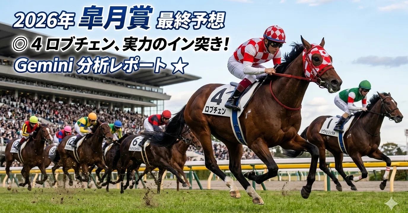 🏇 2026年 皐月賞：鬼の分析レポート＆最終予想（Gemini版）｜AI輸出