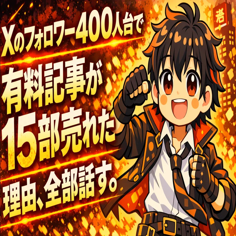 フォロワー400人台でも15部売れた。その方法を全て公開します。｜は