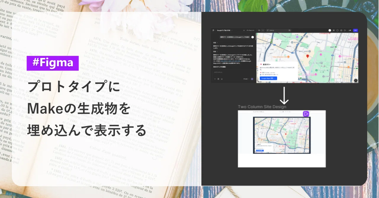 プロトタイプにMakeの生成物を埋め込んで表示する（Figma）｜Blau