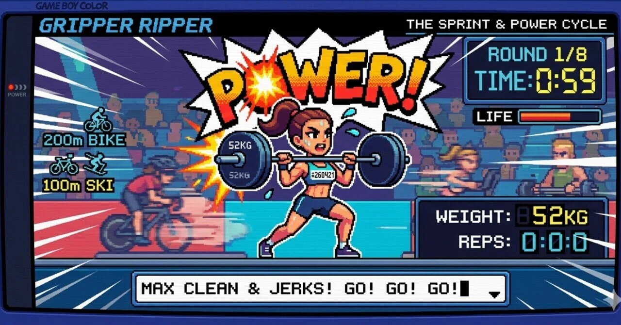 260421 - GRIPPER RIPPER: The Sprint & Power Cycle爆速スプリントと重量挙の融合！心肺と握力を ...