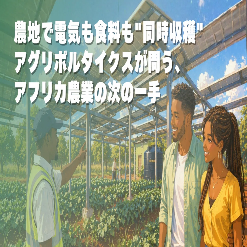 農地 農地で電気も食料も