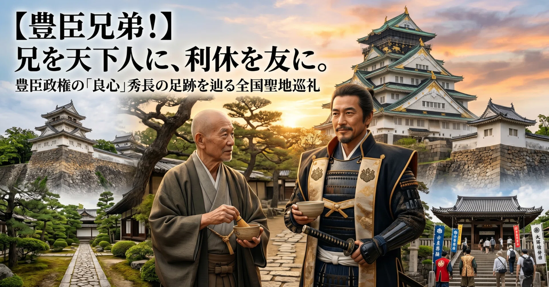 豊臣兄弟！】兄を天下人に、利休を友に。豊臣政権の「良心」秀長の足跡