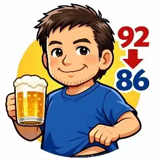 ビール腹リーマン|夜習慣改善で-6cm