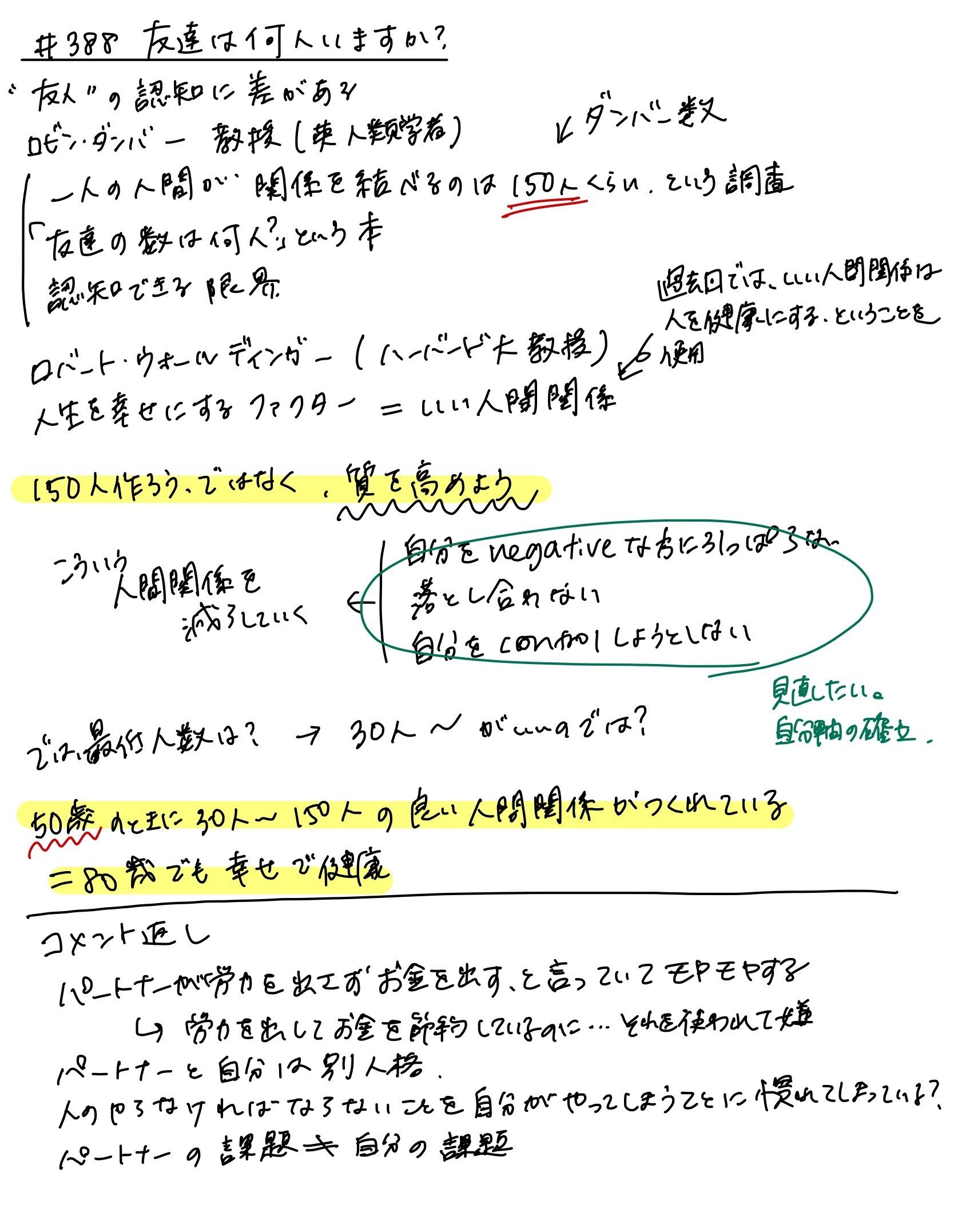 ワーママはるラジオのメモ 3 友達は何人いますか 愛子 コケツ Note