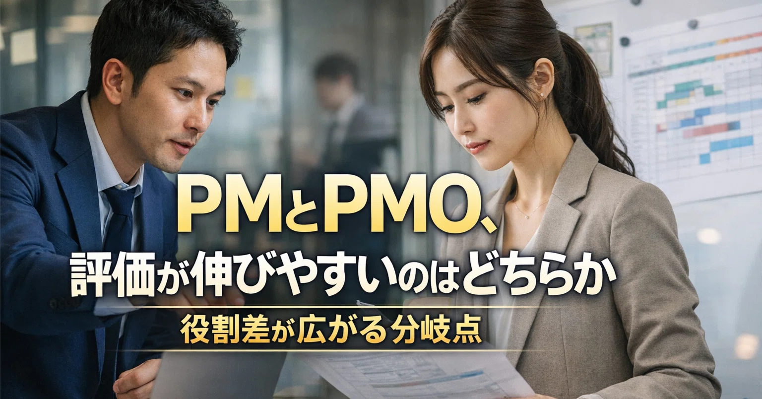 PMとPMO、評価が伸びやすいのはどちらか──役割差が広がる分岐点