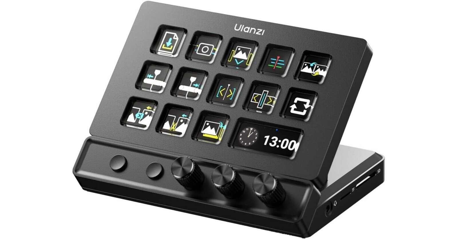 その他 Ulanzi D200H Stream Controller Ulanzi D200H 7 in 1ストリームデッキ、13個のDIYキー搭載ストリーム