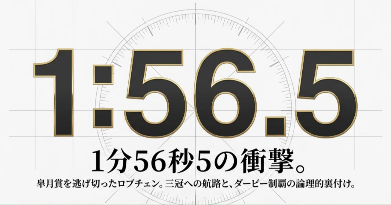 1分56秒5の衝撃。皐月賞逃げ切りのロブチェン、三冠へ視界良好か｜F4