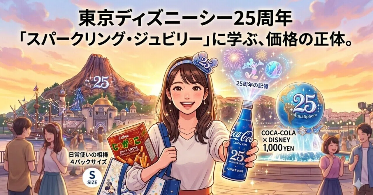東京ディズニーシー25周年「スパークリング・ジュビリー」に学ぶ、価格
