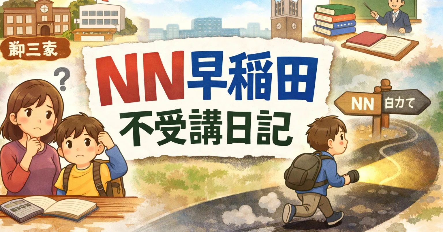 NN早稲田？ 悩んだけど、受けませんでした｜元記者の受験パパ