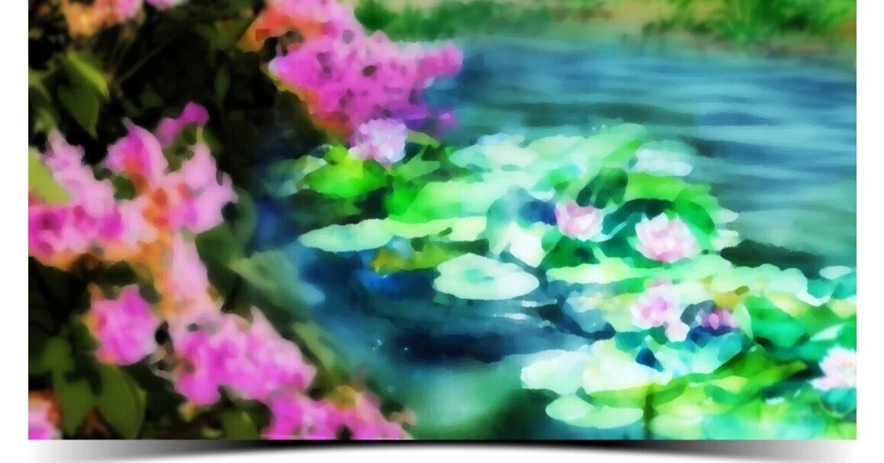 金登美作　油絵「リラの花」 リラ（ライラック）の花がすき｜keigo_mo3
