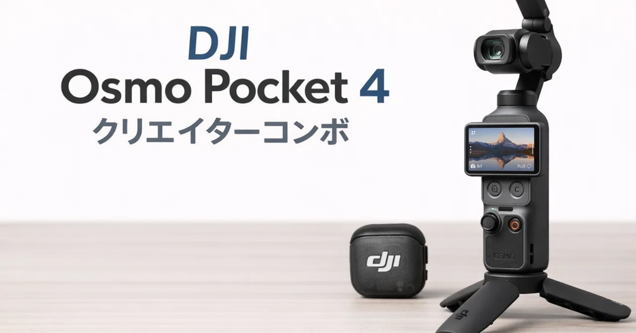 DJI Osmo Pocket 4 クリエイターコンボは、旅行も日常も“ちゃんと作品