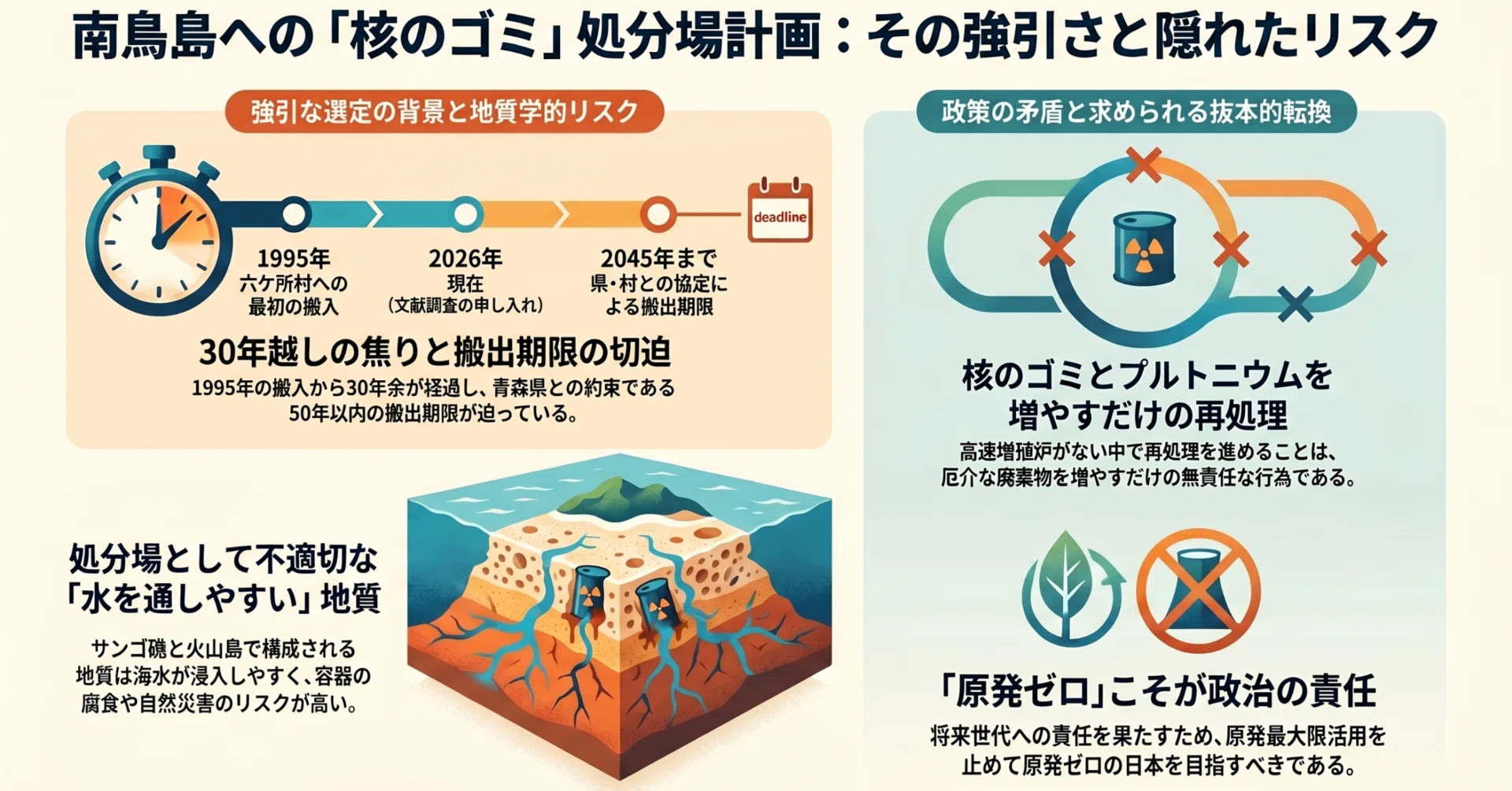 独自】南鳥島が「核のゴミ」の最終処分場に？静かな島を巡る政府の焦り