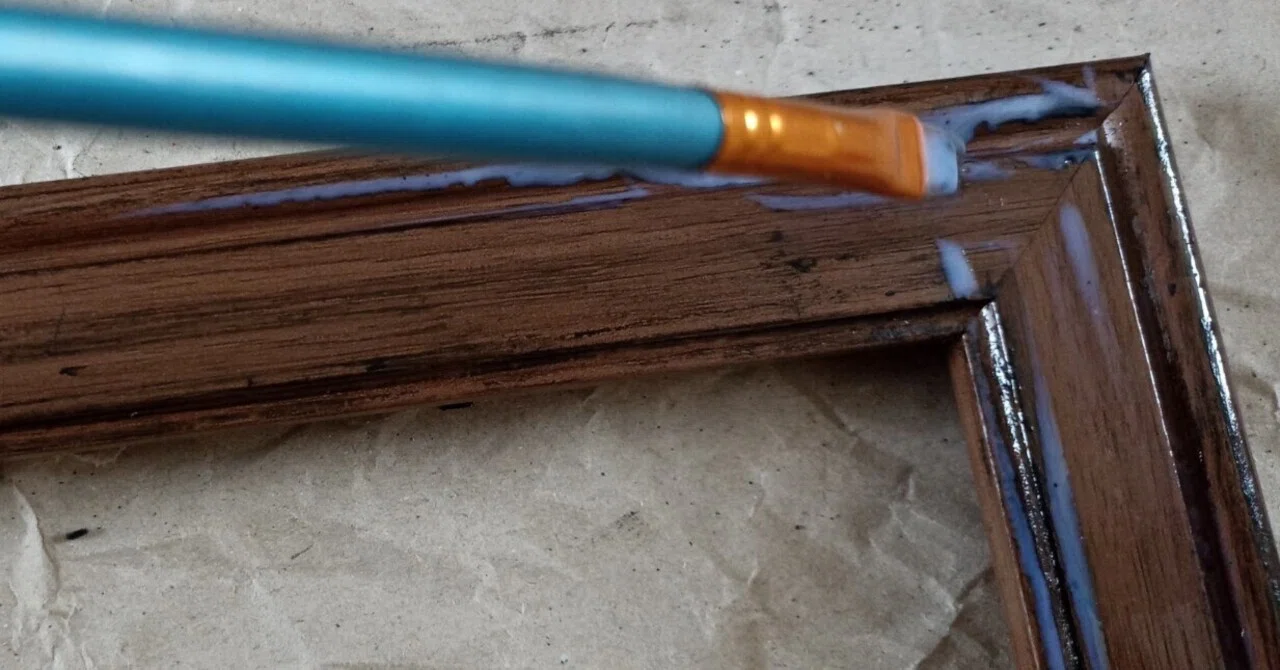 自作アンティーク画 DIY - Giving a Picture Frame an Antique Finish｜BR6041